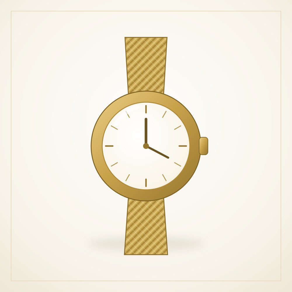 Relógio Feminino Dourado